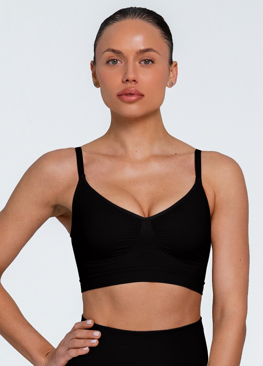 Giulia Bra Shapewear – Corrigerend Bra – Seamless – Dames – Verstelbare Bandjes -L/XL - zwart