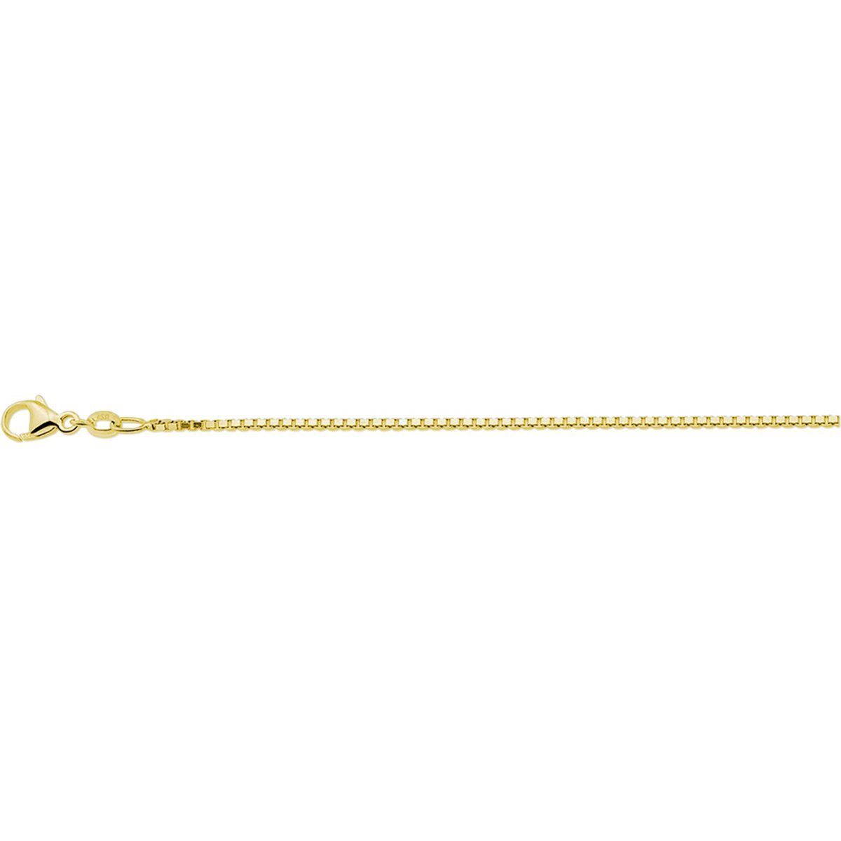 collier venetiaans 1,2 mm 3 micron zilver verguld (geel)
