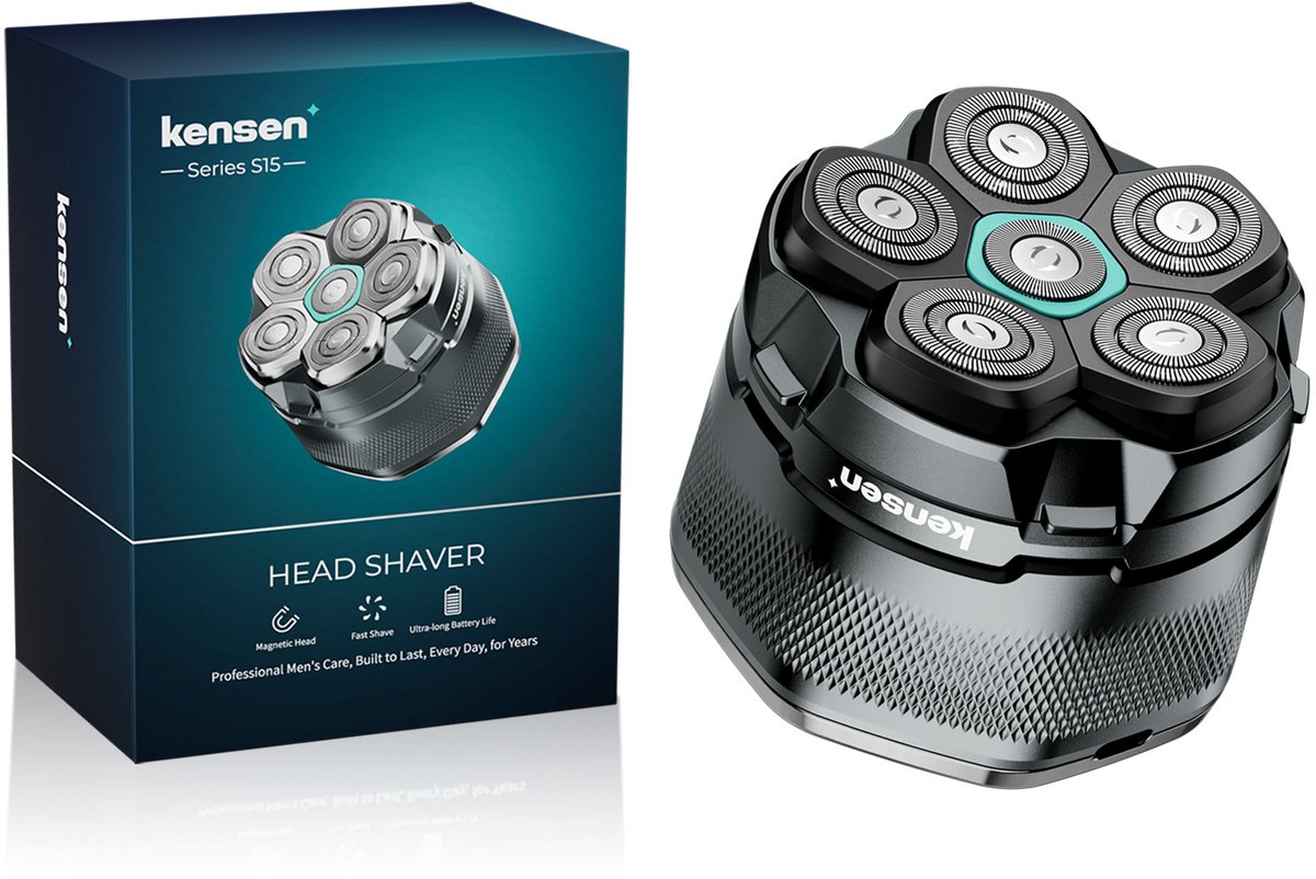 Jensaro Elektrisch Scheerapparaat Mannen - 6D Hoofdscheerapparaat - Head Shaver - Waterdichte Baardtrimmer Met LED Display