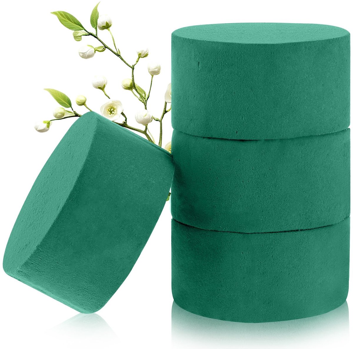 Dailygoods - Set van 4 Ronde Bloemsteekschuim voor Bloemdecoraties