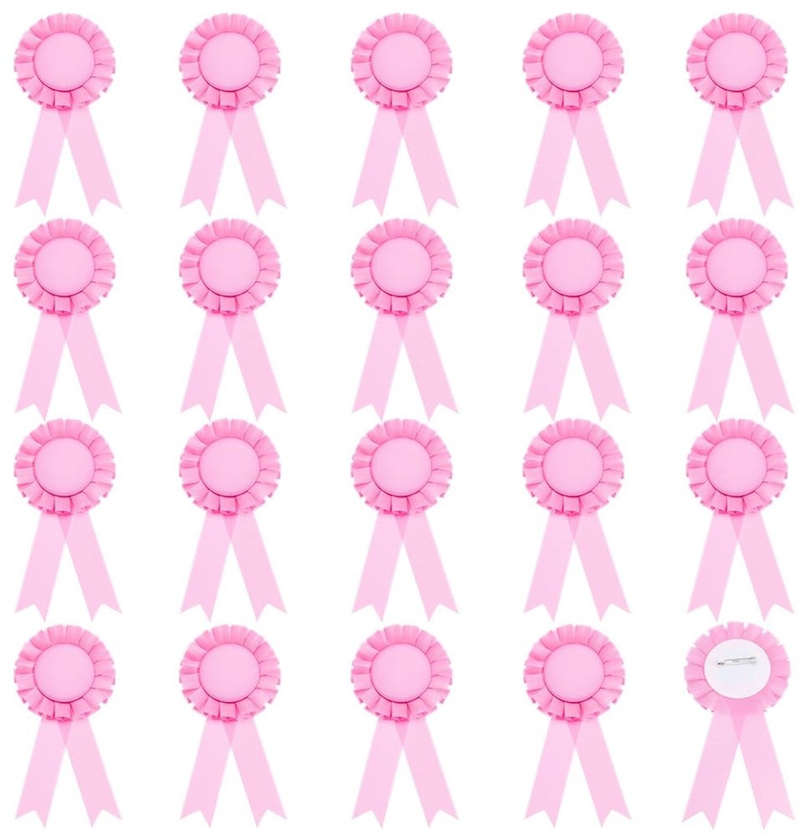 Dailygoods - 20 Stuks Roze Award Linten voor Prijzen en Evenementen