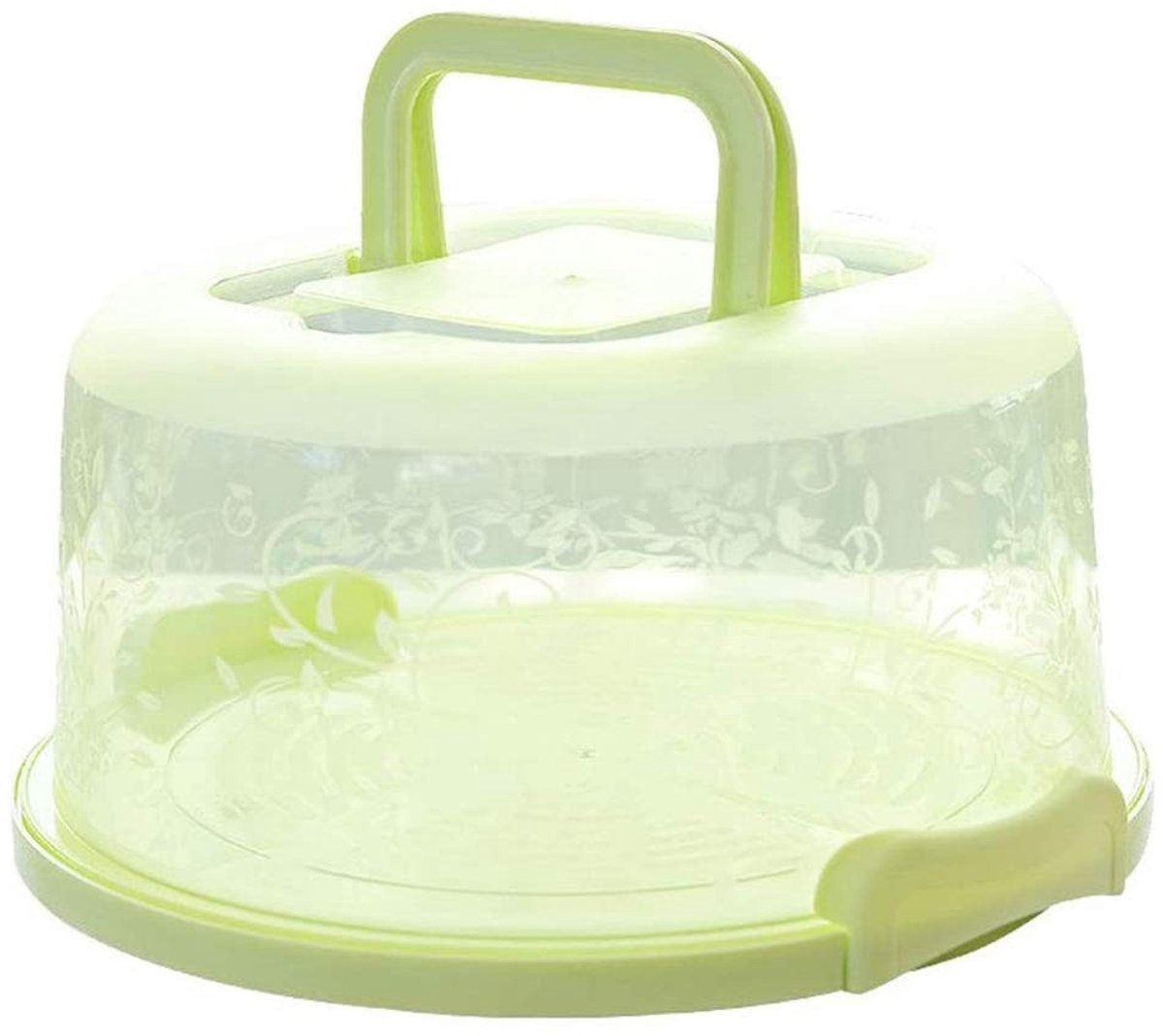 Dailygoods - Dailygoody - Taarthouder - Draagbare cupcake-drager - Taartbox met handvat - Geschikt voor cake 15-20 cm - Opberg- en transportbox voor muffins -