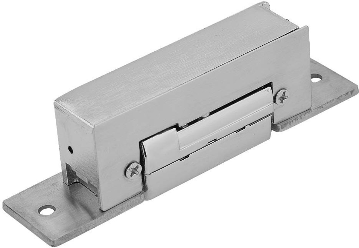 Dailygoods - Dailygoody - Elektrische Deurslot - Verstelbaar Deurslot - Perfect voor Kantoorgebouwen - Zilverkleurig - Geschikt voor Houten en Stalen Deuren - Hoog