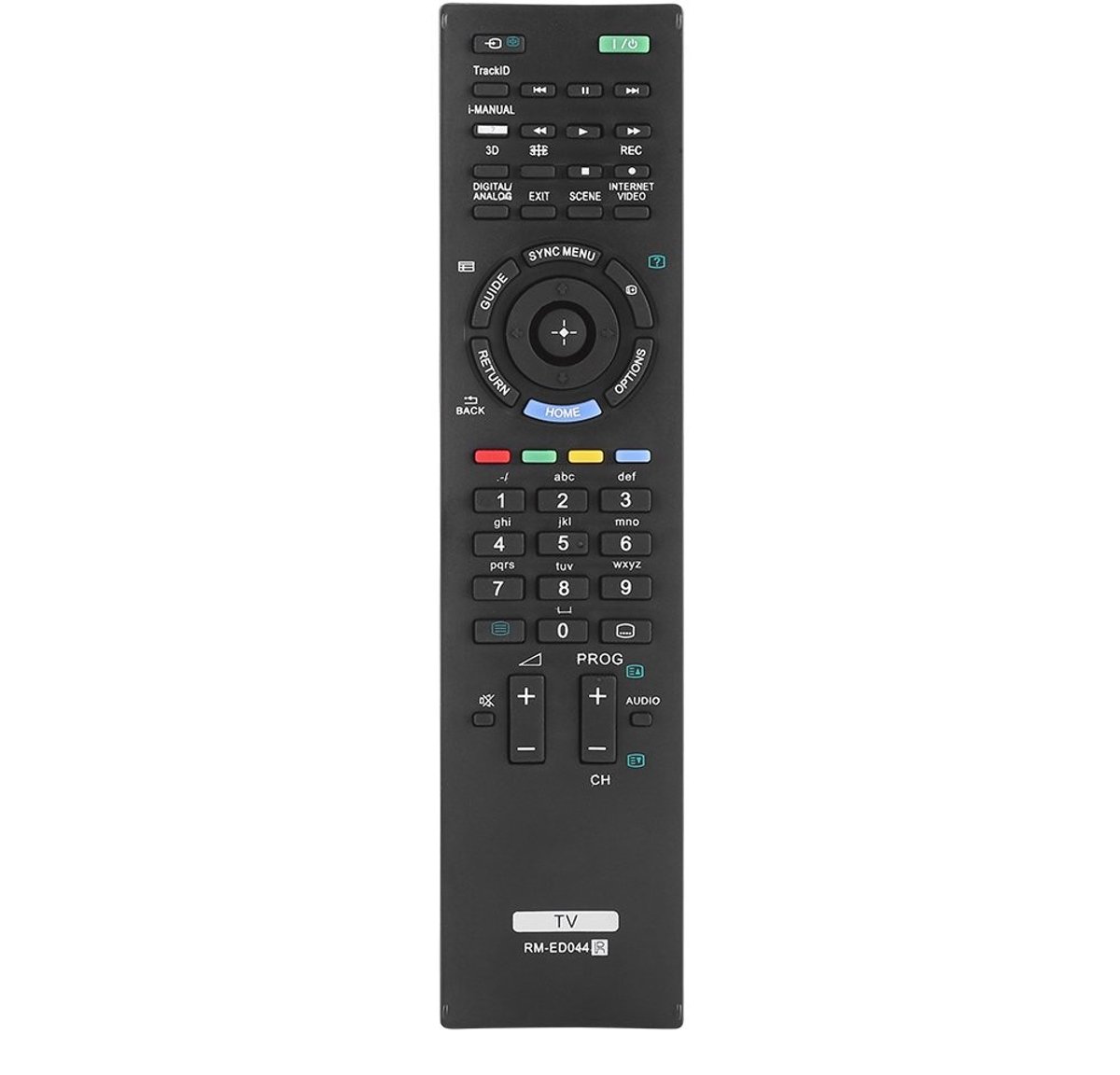 Dailygoods - Dailygoody - Vervangende afstandsbediening voor Sony Smart TV - Toetsenbord afstandsbediening - Eenvoudig in gebruik - Compact formaat - Navigatietoet..