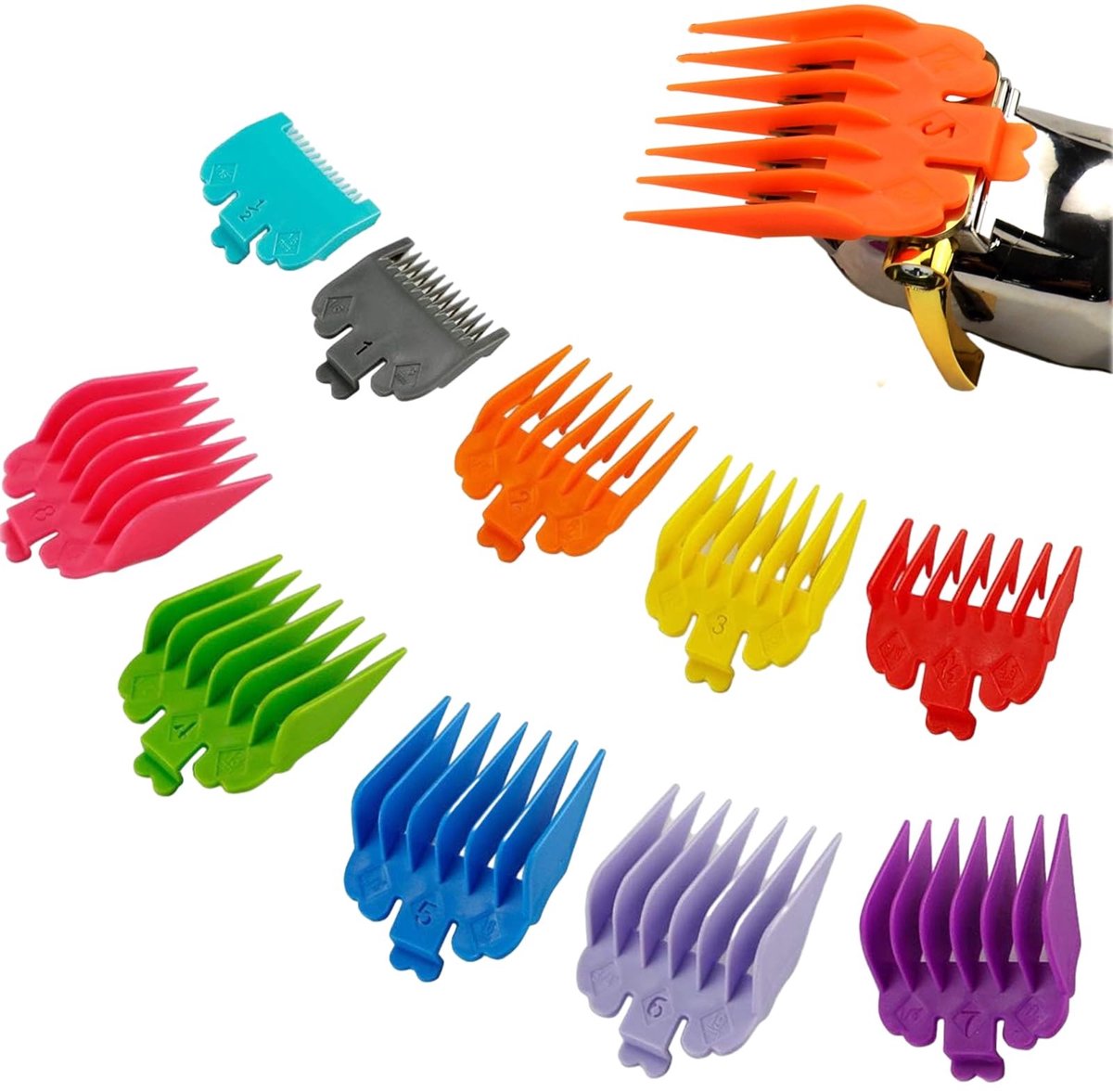 Dailygoody - Clipper Guards - Tondeuse Kammen - Professioneel - Diverse Kleuren - Vervangingsaccessoires - Veilig in gebruik - Geschikt voor Wahl - 10