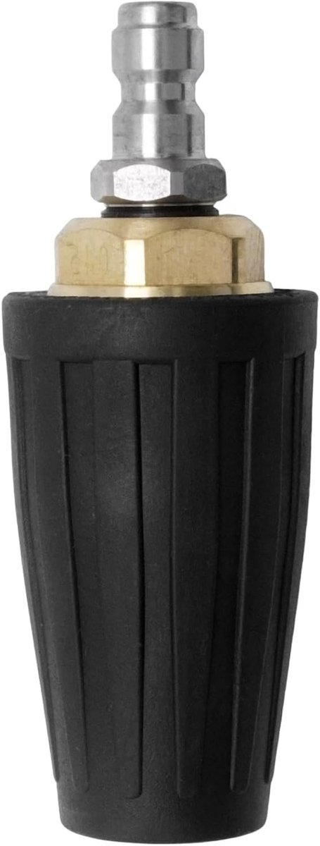Roterend turbo-mondstuk universeel voor hogedrukreiniger, 4000 psi, 276 bar, 1/4 inch snelaansluiting, ideaal voor grondige reiniging en vuilverwijdering