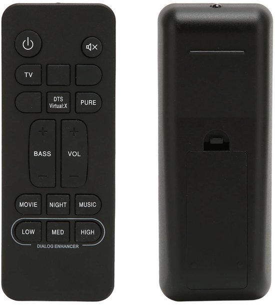 Dailygoods - Dailygoody - Soundbar-afstandsbediening - Vervanging - Infrarood technologie - Compact formaat - Batterij aangedreven - Geschikt voor diverse soundbar... — afbeelding 4