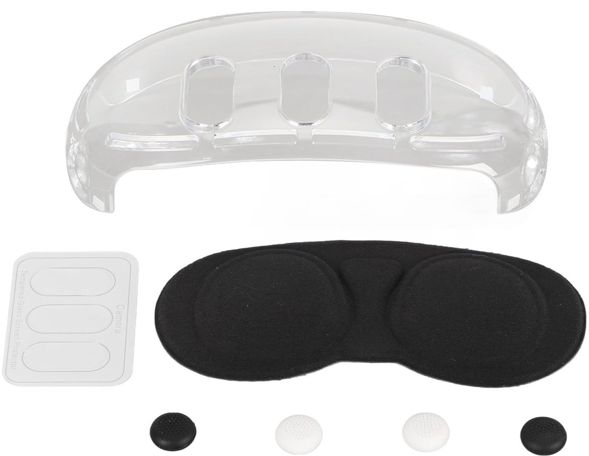 Dailygoods - Dailygoody - VR-accessoires - Beschermende Schaalafdekking - Voor Meta 3 - Antislipdop - Lensafdekkingset - VR-headsetaccessoires - Geschikt voor Meta 3
