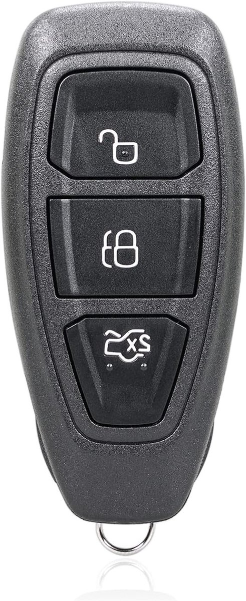Keyless Entry Afstandsbediening Sleutel met 3 Knoppen voor Ford Focus en Fiesta - Zwart
