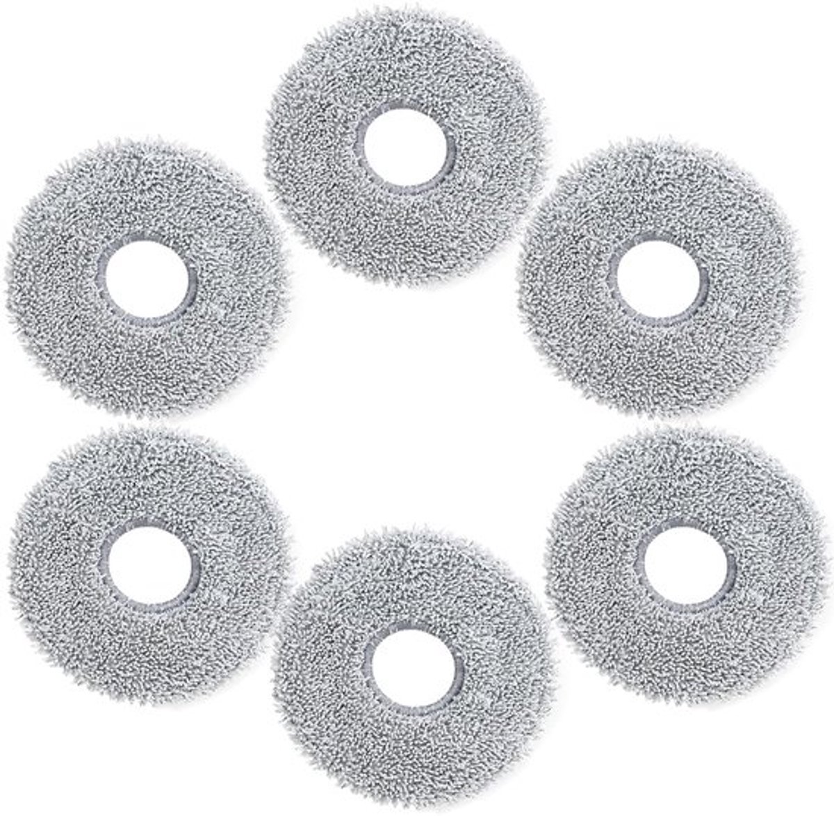 Wasbare dweilpads - microvezel - set van 6 - duurzaam
