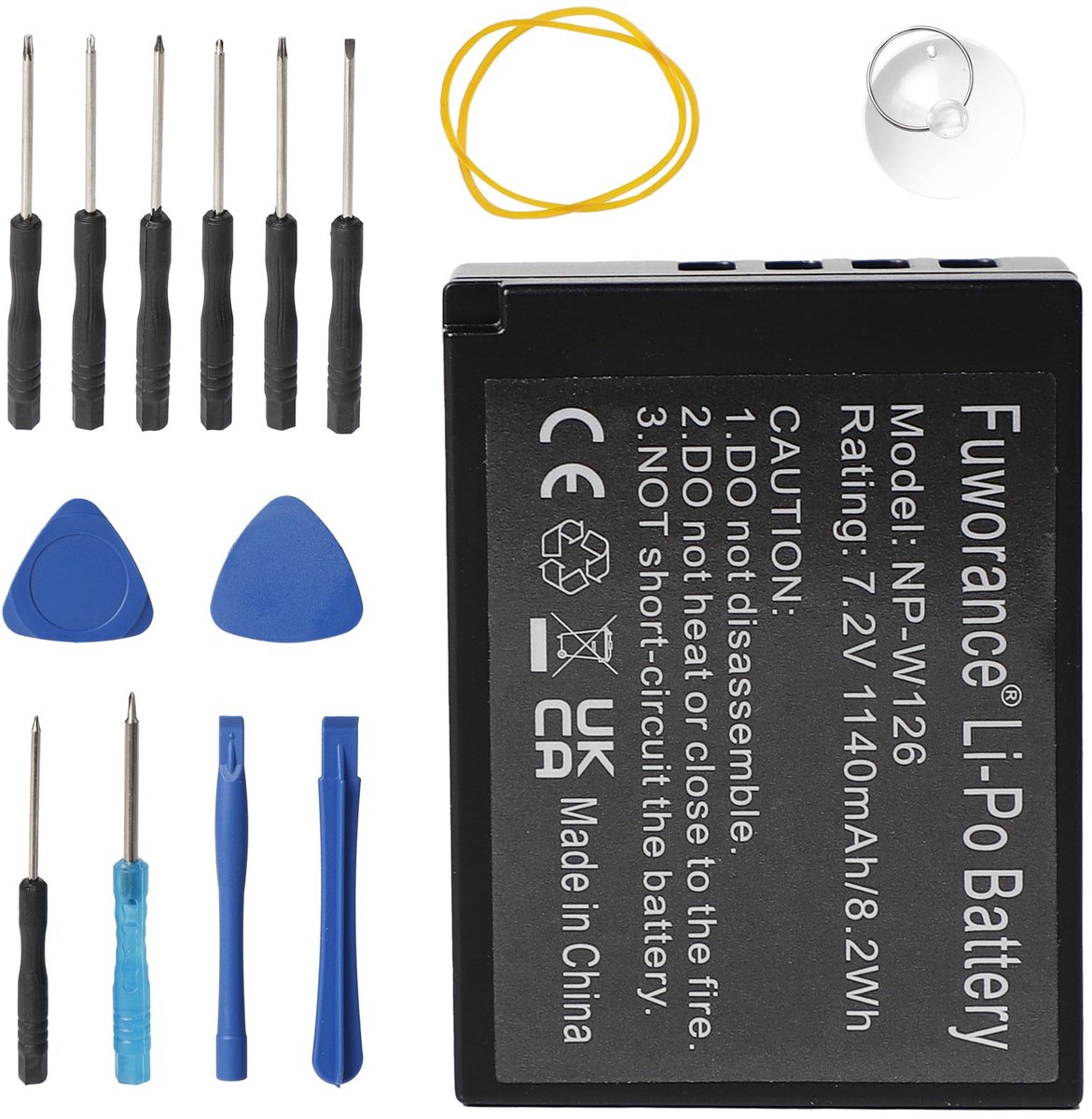 Dailygoody - NP-W126 Batterij - Lithium-ion - 1140 mAh - Camera Accu - Compatibel met Fujifilm - Ideaal voor Reis en Fotografie