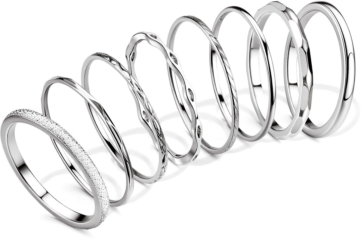 Dailygoods - Elegante Damesringen van Roestvrij Staal