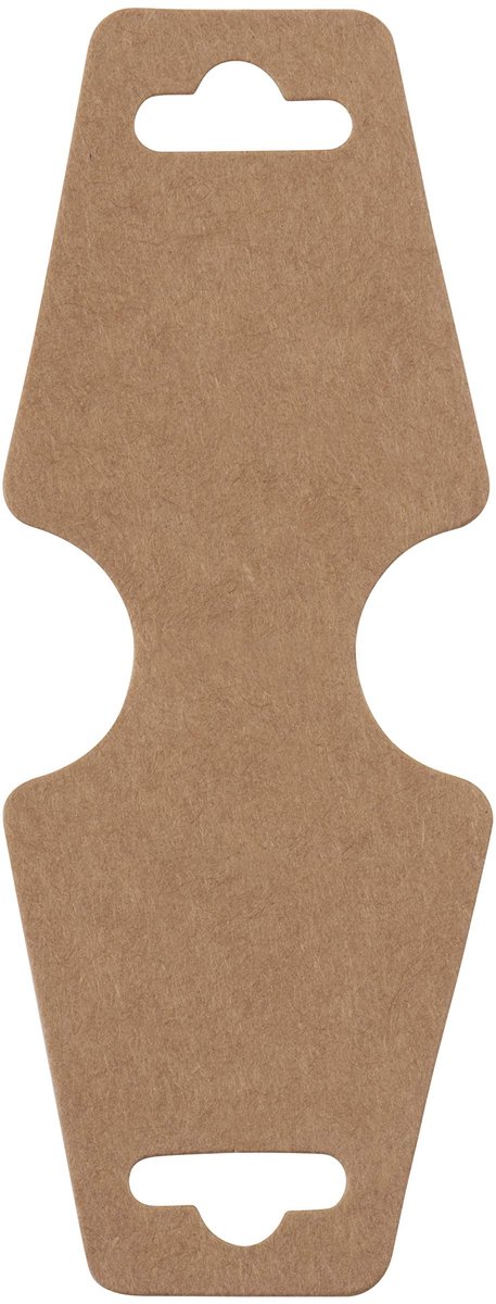 Dailygoody - Necklace Cards - 200-Pack Display Cards - Perfect voor Sieraden - Kraft Bruin - Bracelet en Necklace Cards - Ideaal voor Creatieve Sierad...