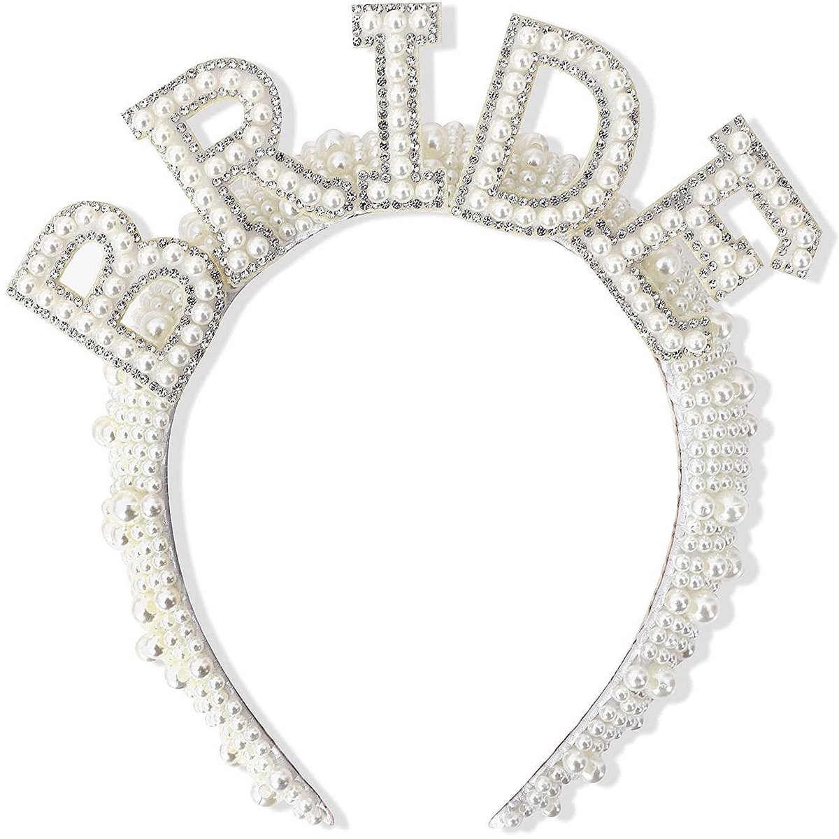 Dailygoods - Parelverfraaide Kroonhoofdband voor Bruidsdouches