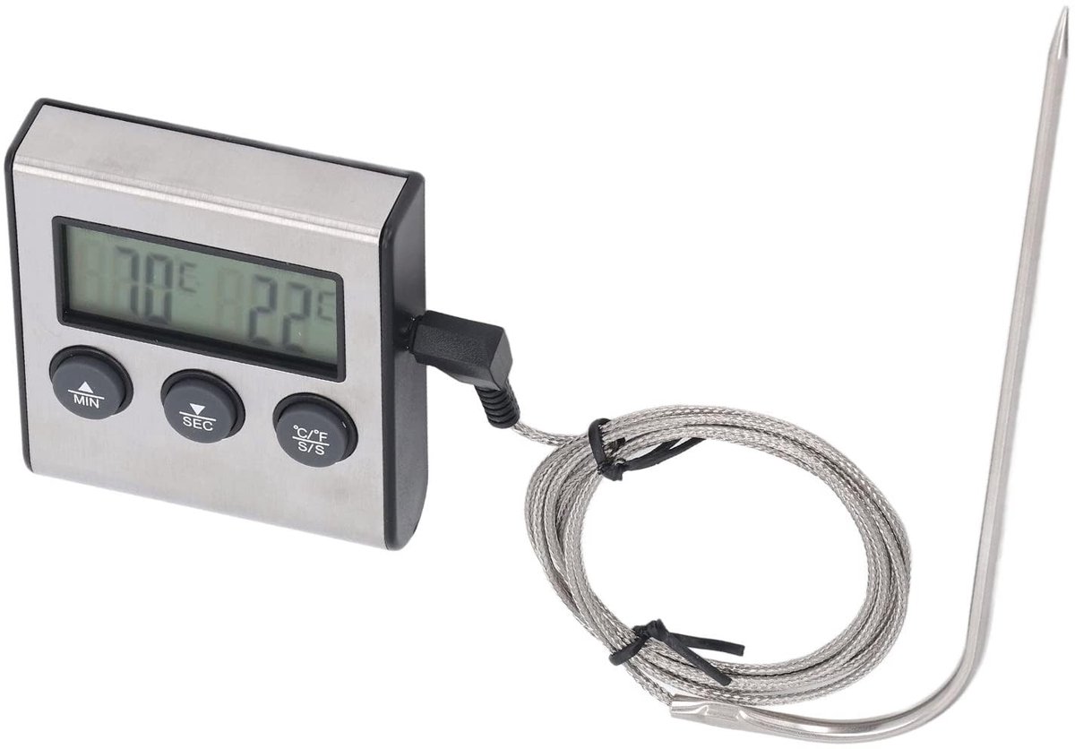 Dailygoods - Digitale Vleesthermometer met Vooraf Ingestelde Temperatuur