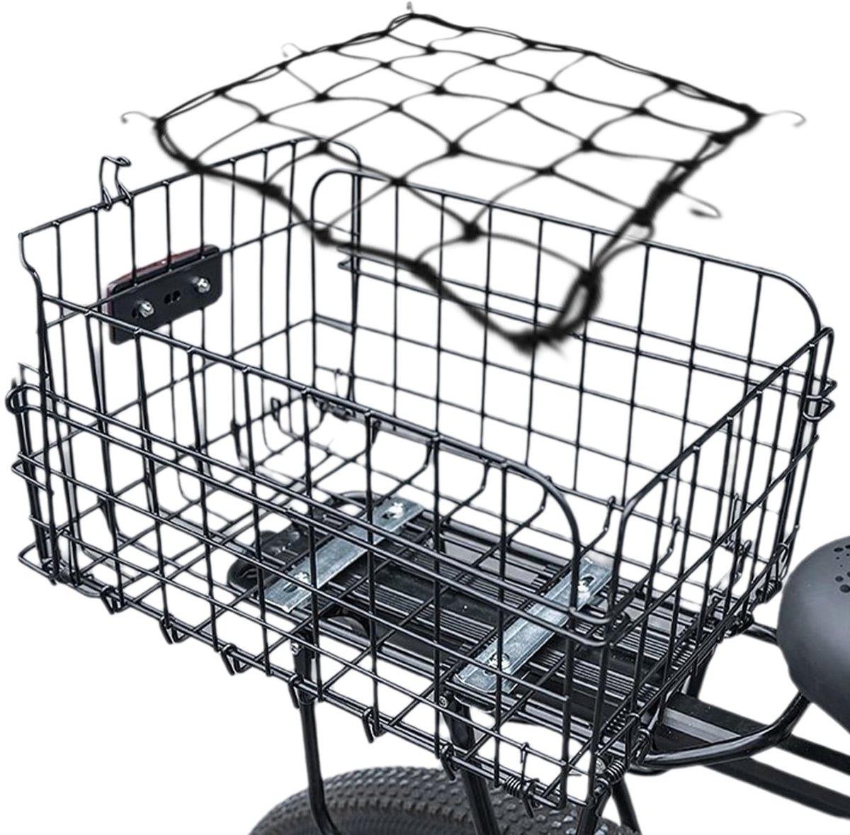 Dailygoods - Dailygoody - Fietsmand - Opvouwbaar - Ruimtebesparend - Metalen - Bagagedrager - Veiligheid en functionaliteit - Geschikt voor honden - Groot formaat