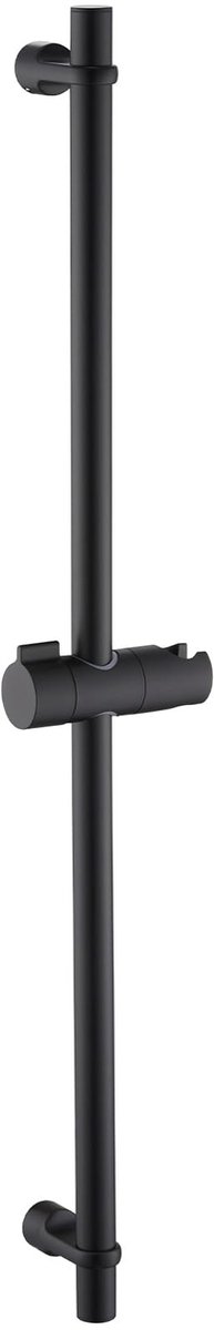 Dailygoody - Roestvrijstalen douchestang - Douchestang met douchekophouder - Verstelbaar en draaibaar - Zwart 70CM - Handdouchestang - Geschikt voor e