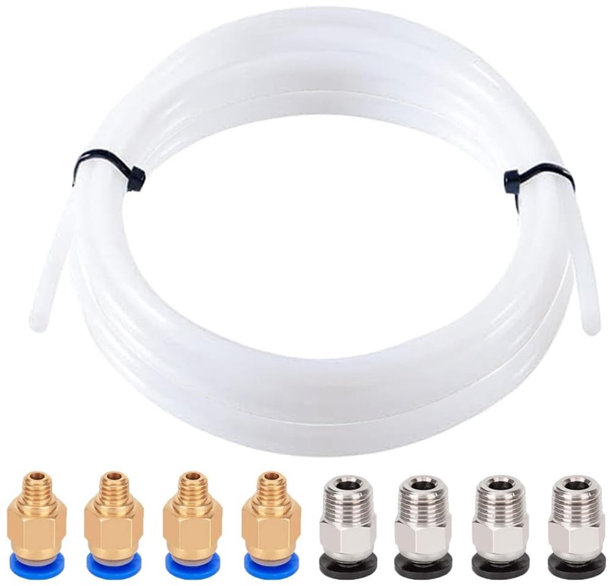 Dailygoody - 10 Meter Slang - 3D-printer Accessoires - Wit - Pneumatische Stekkers - Flexibel en Duurzaam - Voor Precisie Printing