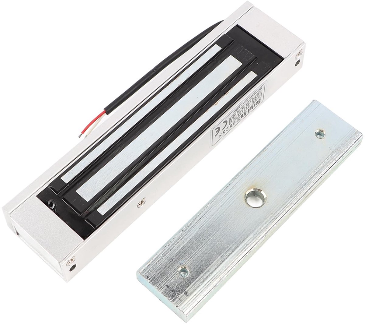 Dailygoody - OmGoods - Dailygoody - Elektromagnetisch Slot Inbouw - Magnetisch Deurslot - Elegante Design - Zilver - Toegangscontrole - Ideaal voor Bedrijven en Kantoorpanden