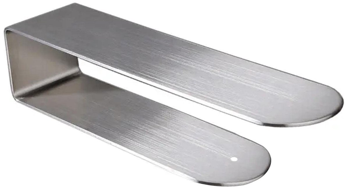 Dailygoody - Handdoekhouder Zelfklevend - Roestvrijstalen handdoekrek - Modern design - Handdoekstrip - Ideaal voor badkamer en keuken - 22x4,6x4,5 cm