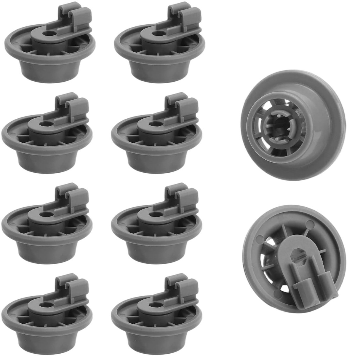 Dailygoods - 8 Stuks Universele Zwenkwielen voor Vaatwasmachine en Onderkorf
