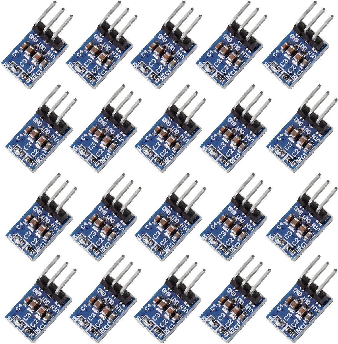 Dailygoods - 20 Stuks DC Step Down Converter Spanningsregelaar voor Raspberry Pi