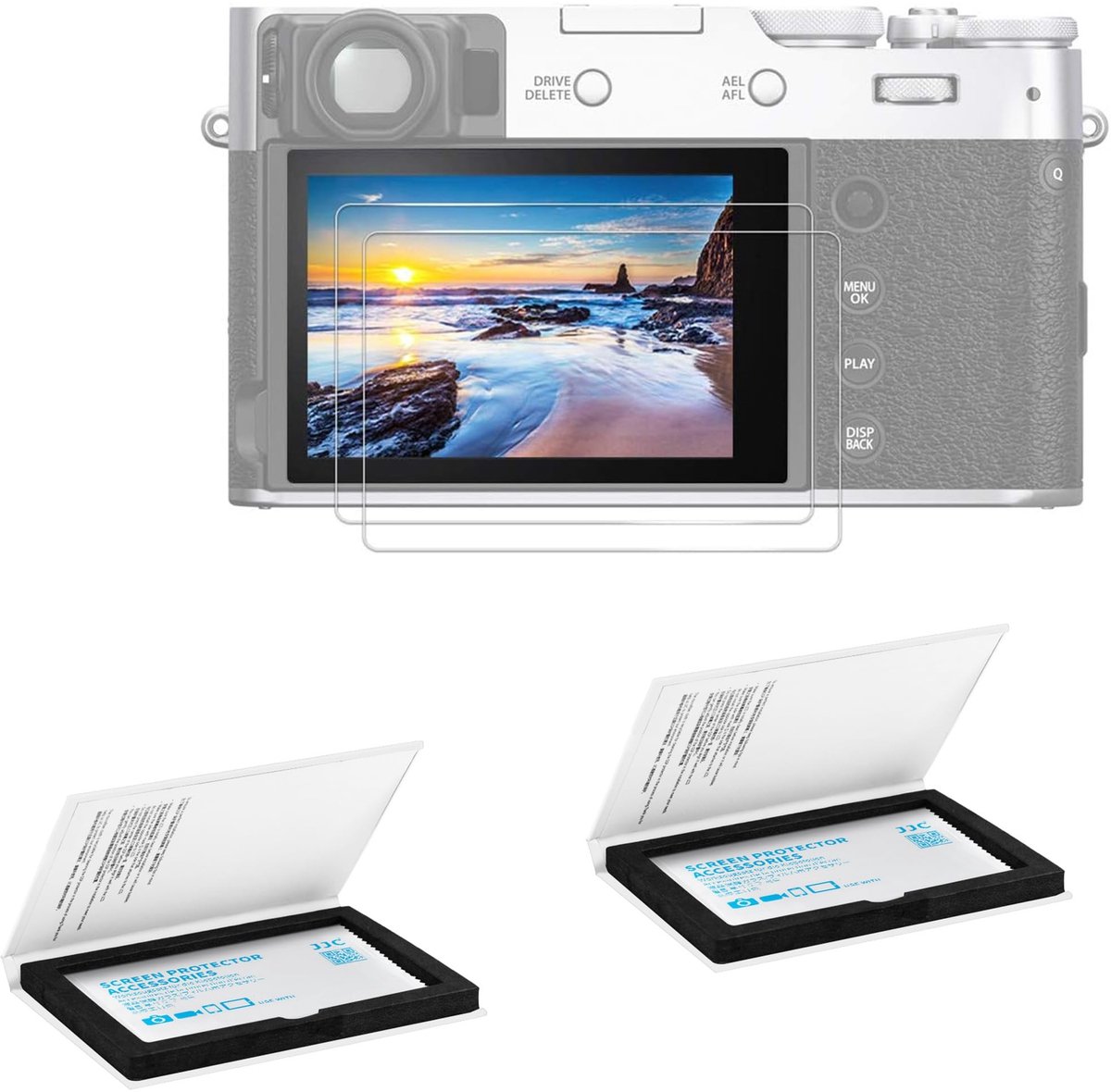 Dailygoody - Gehard Glas Schermbeschermer - 2 Pack - Ultradun - Hoge Hardheid - Onbreekbaar - Anti-bel - Geschikt voor Fujifilm X100VI X100V X-M5 X-T4