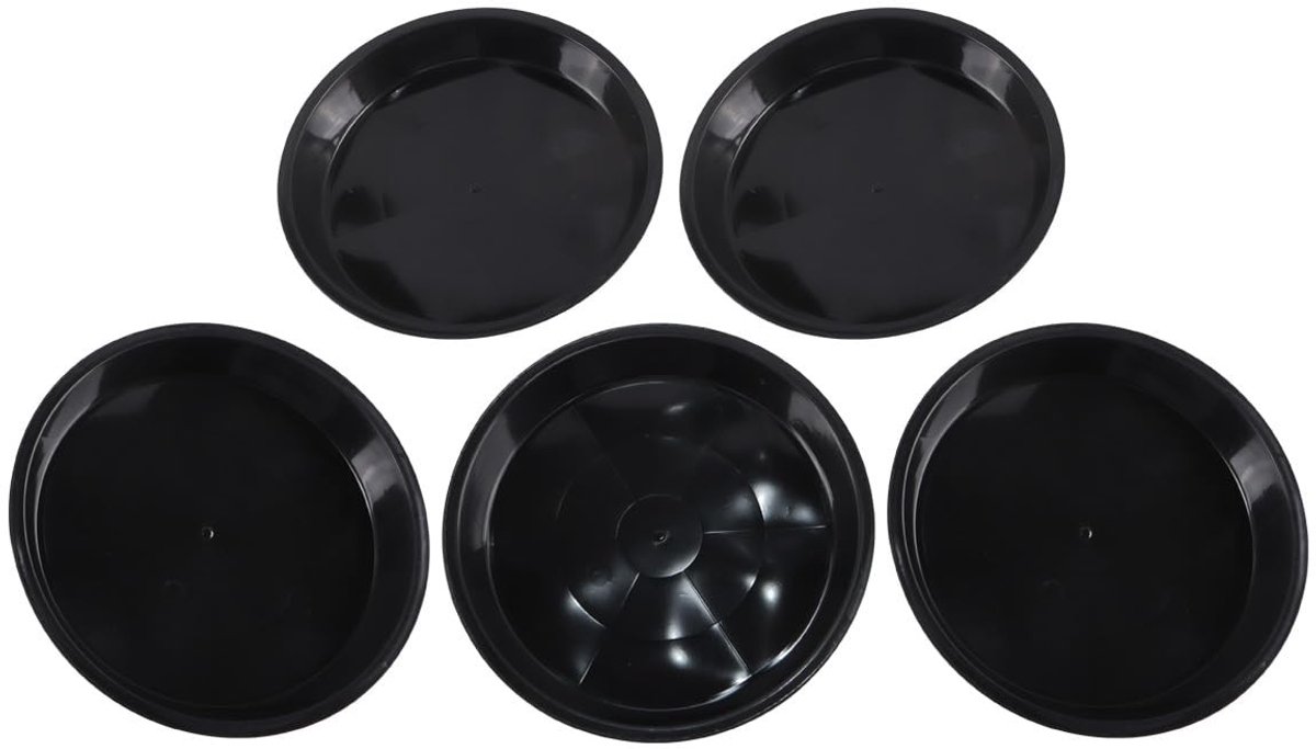 Dailygoods - Set van 5 Kunststof Plantenonderzetters 19 cm