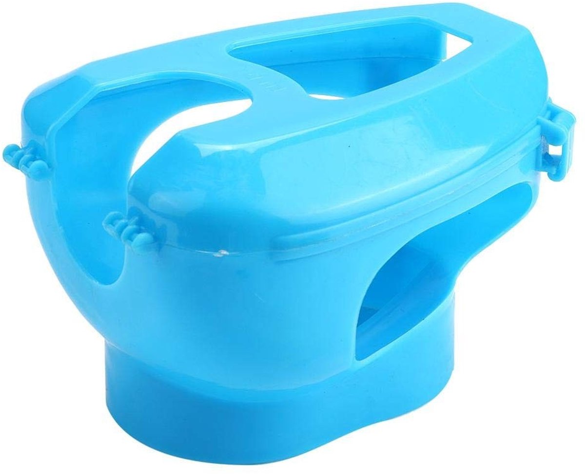 Dailygoody - OmGoods - Dailygoody - Kunststof Duivenhouder - Eenvoudig Voeren - Handenvrij - Blauw - Duivenfokker - Ideaal voor Het Voeden van Duiven - Geschikt voor Alle Du...