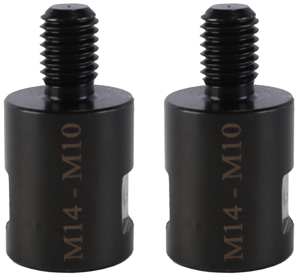 Dailygoody - M10 naar M14 adapter - 2 stuks - Geschikt voor diamantboorkronen - Zwart - Buitendraad naar binnendraad - Perfect voor polijstpads - Hand