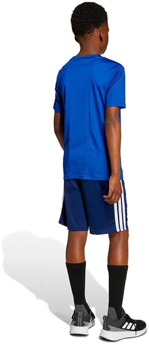 Adidas Train Essentials 3 Stripes Tee Set 9-10 Years Kinderen Blauw