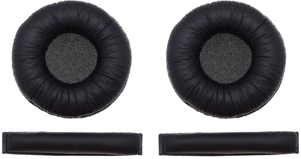 Dailygoods - Dailygoody - Oorkussens - Hoofdbandpads - Zelfklevend - Zwart - Compatibel met Sennheiser PX100 PX200 - Oorkussens voor hoofdtelefoon - Zwart
