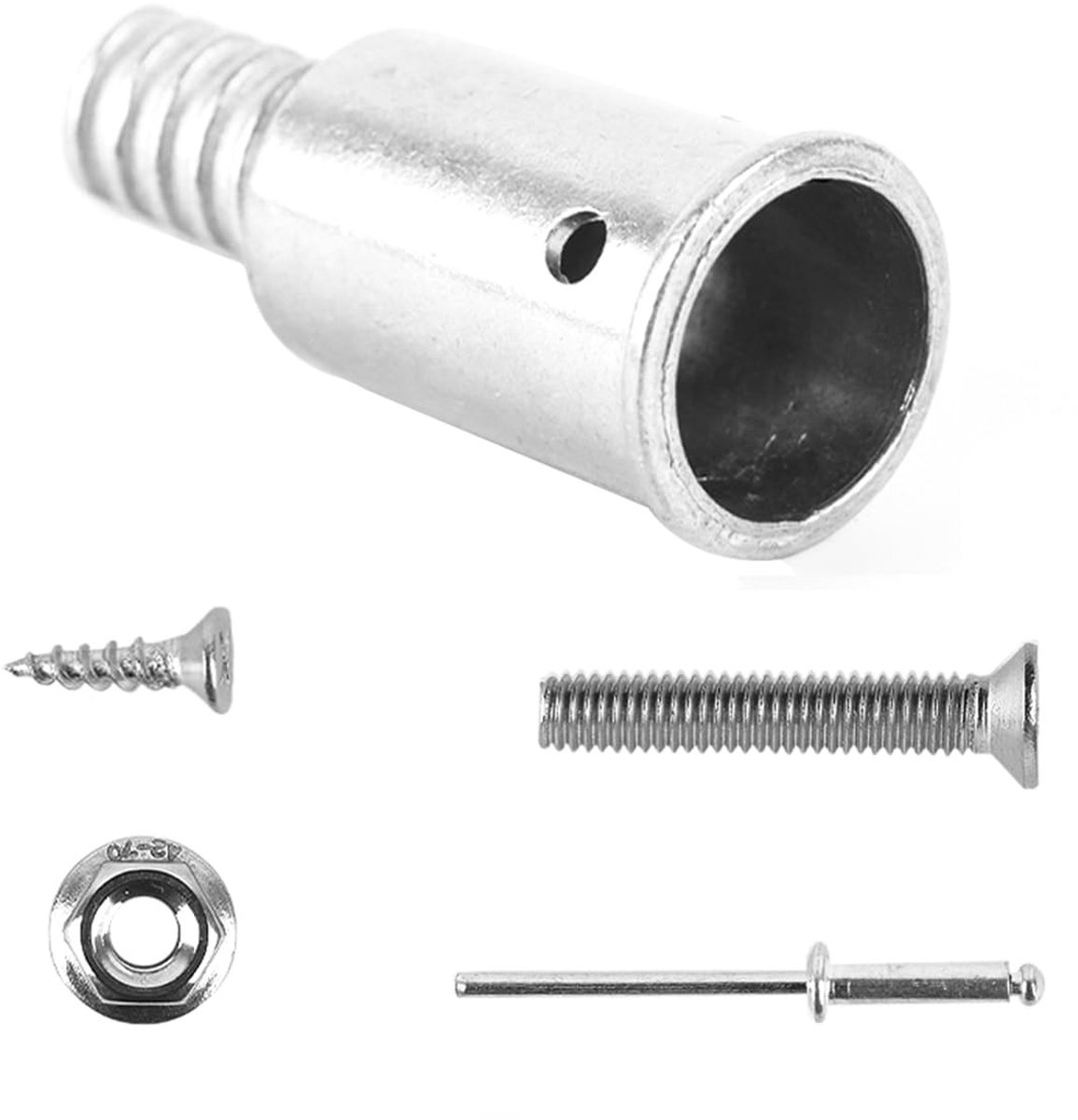 Dailygoods - Dailygoody - Telescopische stokkenset - Draadstangkop - Modern en efficiënt - 5 cm - Bezemsteelkop - Voor schoonmaakdoeleinden - Handzaam model
