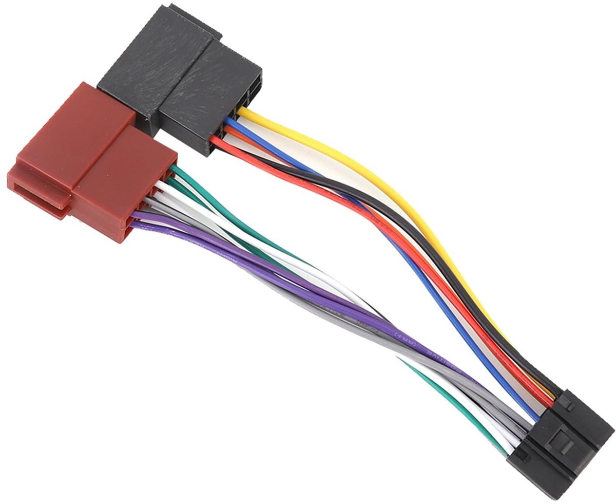 Dailygoods - Dailygoody - 16-pins ISO Autoradio Draad Kabel - Kabelboom Connector Adapter - Geschikt voor 3080 4040 4050 4060 4070 - Gloednieuw - ABS - 16Pin I...