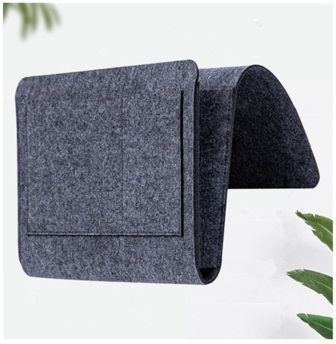 Dailygoods - Dailygoody - Storage Bag - Bed Organizer - Duurzaam felt materiaal - Donkergrijs - Hangende opbergtas - Ideaal voor slaapkamer en woonkamer