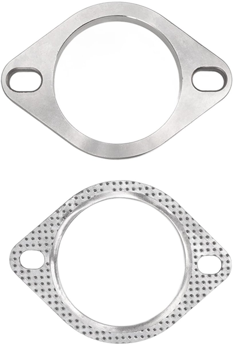 Dailygoods - Dailygoody - Uitlaat Downpipe Flens - 3 Inch - Universeel - Metaallegering - Afdichting - Geschikt voor Catback Headers - 2 Bouten