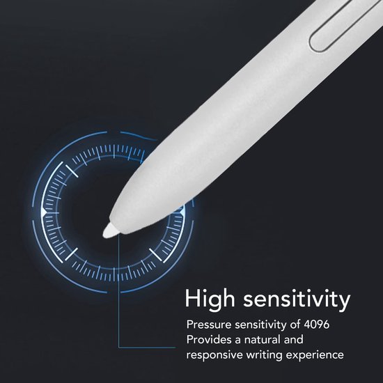 Dailygoods - Dailygoody - Stylus Pen voor Galaxy Tab S7 - Vervangende Pen - Responsief en Duurzaam - Zilver - Geschikt voor Tab S7/S7 Plus - Perfecte Pasvorm — afbeelding 3