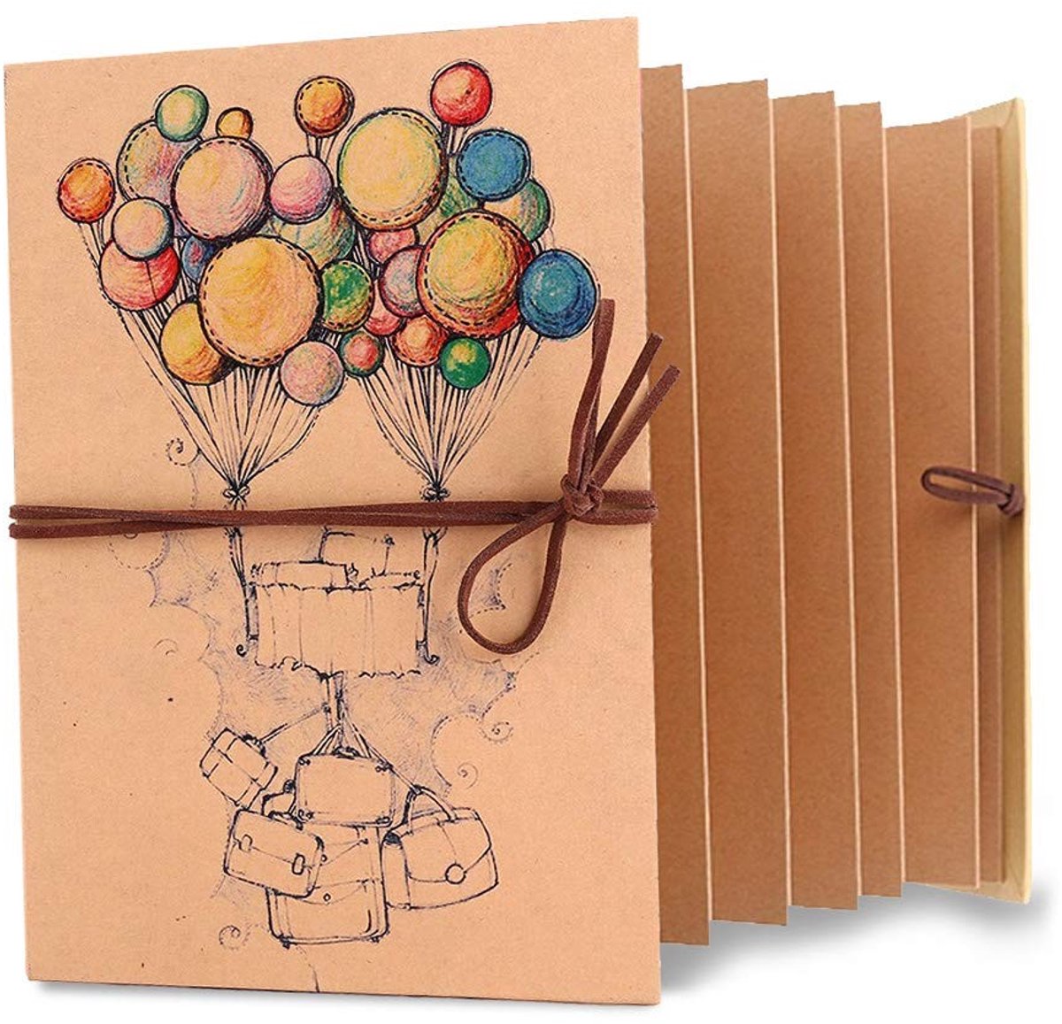 Dailygoods - Dailygoody - Photo Album - Vintage Stijl - DIY Scrapbooking - 34 pagina's - Herinneringen - Geschikt voor familie en vrienden - Kraft papier