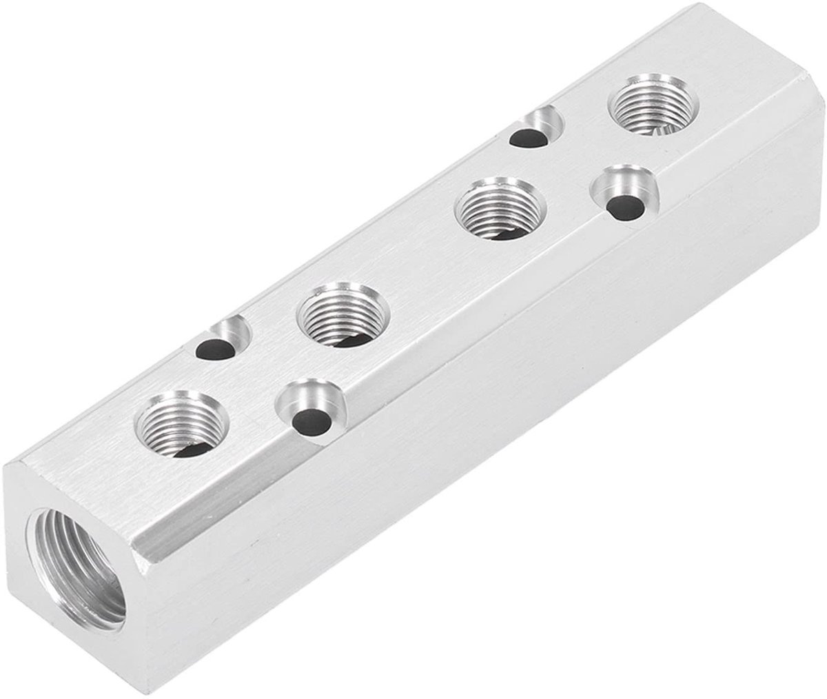 Dailygoods - Dailygoody - Pneumatisch verdeelblok - Luchtverdeelbloksplitser - Goede luchtdichtheid - 30x30mm - Hoge drukweerstand - Geschikt voor luchtpompen