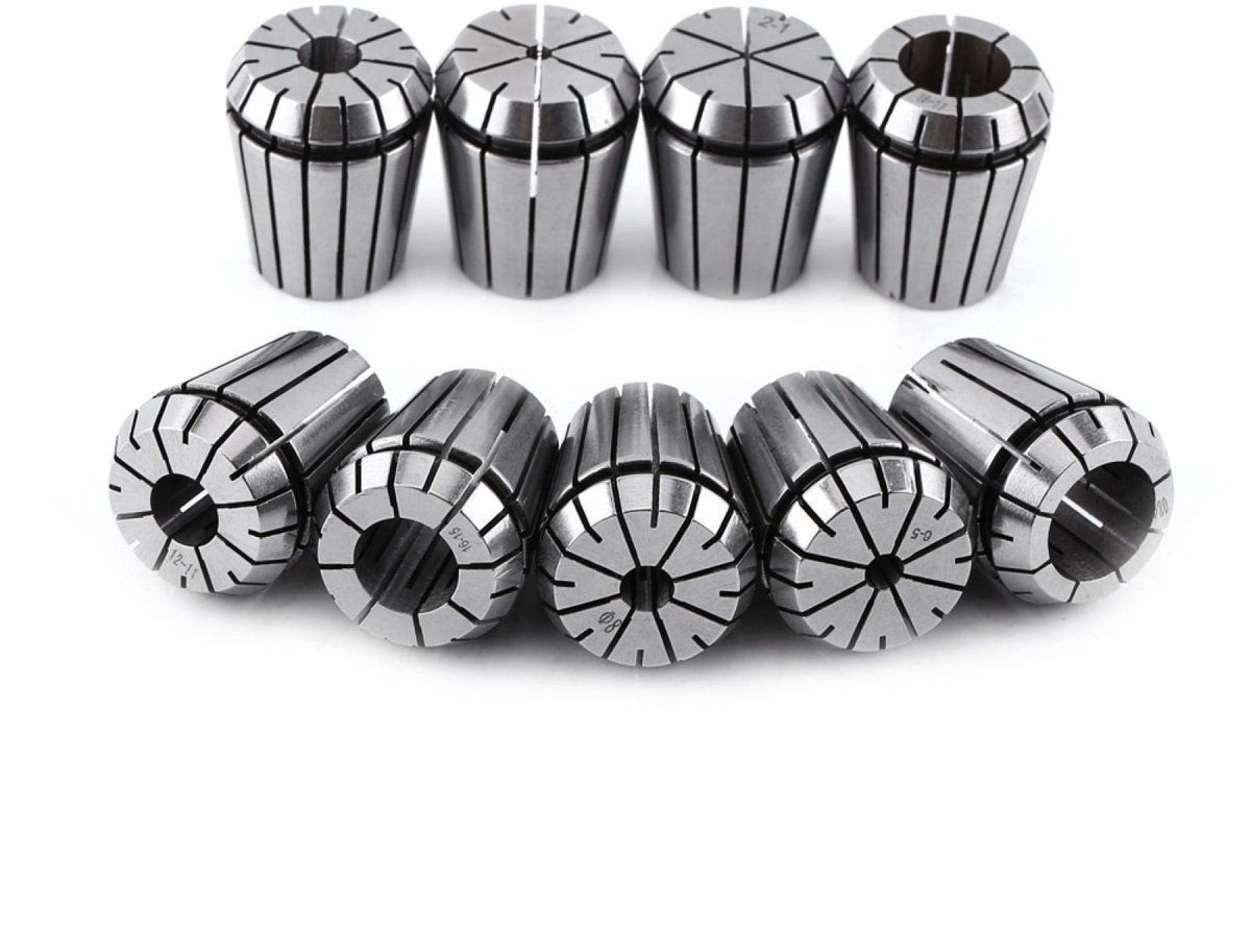 Dailygoods - Dailygoody - ER32 Collet Set - 9-delige set - Geschikt voor CNC frees- en graveermachines - Precisie gereedschap - Variabele maten 2mm tot 20mm - Idea