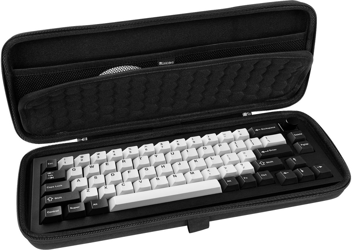 Dailygoods - Dailygoody - Harde reiskoffer - Toetsenbordhoes - Compact formaat - Draagtas - Geschikt voor 65% toetsenborden - Opbergtas voor toetsenborden