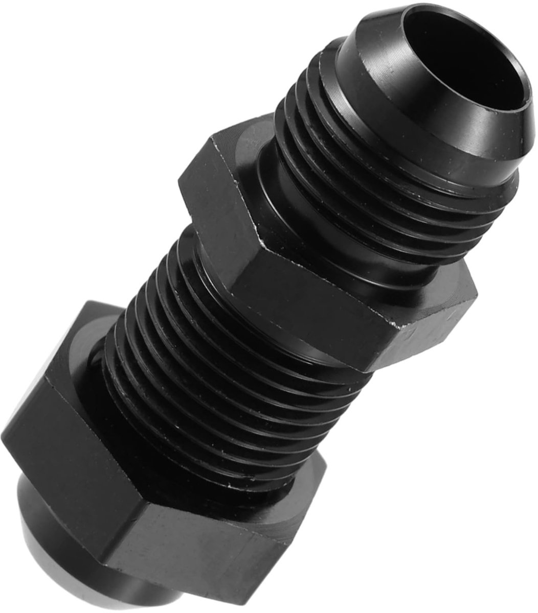 Dailygoods - Dailygoody - Auto Brandstof Fitting - Aluminium Adapter - Zwart - 8AN Mannelijke Flare - Slijtvast en Corrosiebestendig - Geschikt voor Auto's -