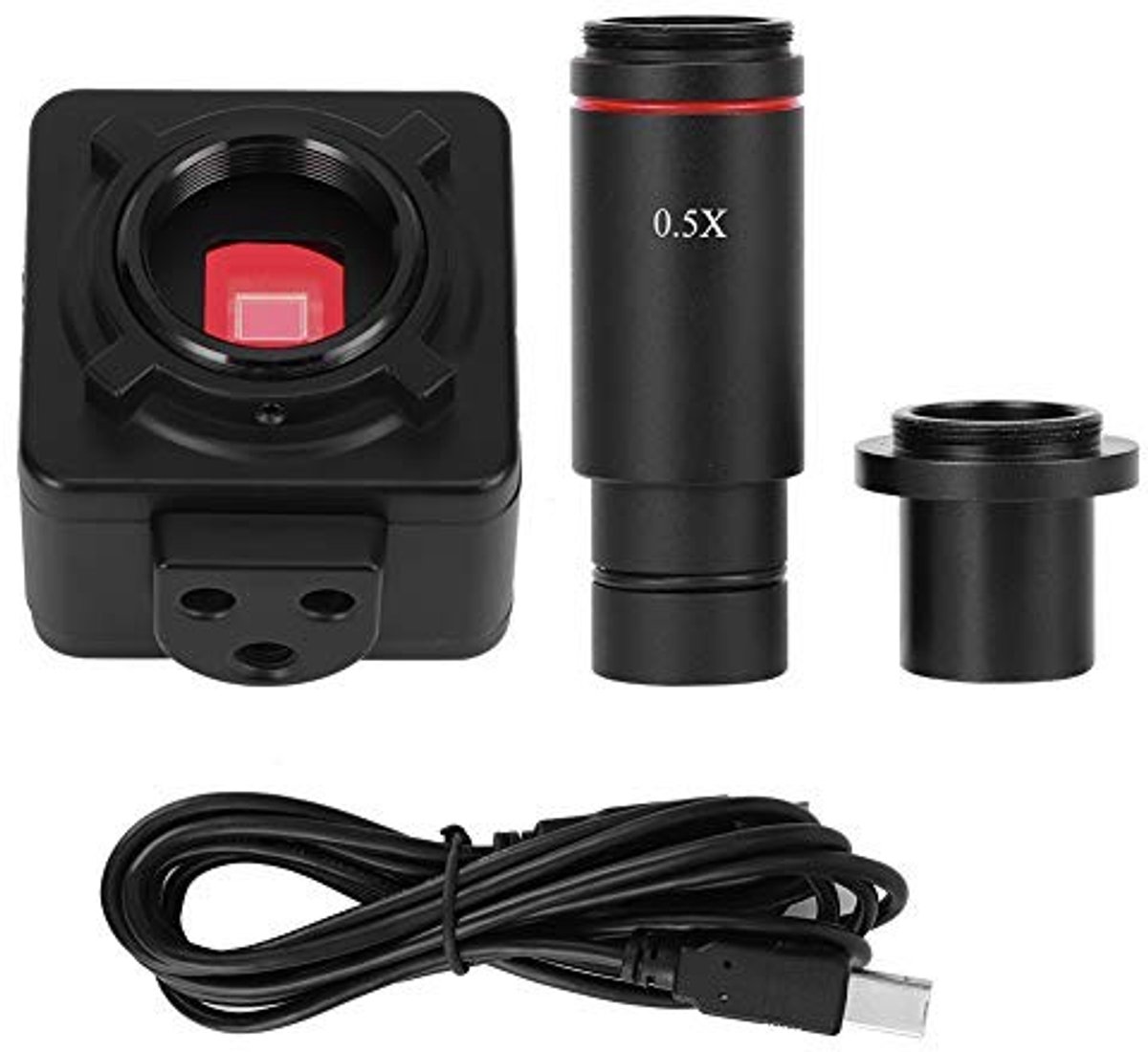 Dailygoods - Dailygoody - Digitale camera voor microscoop - USB HD - Verbeter uw microscopische beelden - Zwart - 5.0MP - Ideaal voor onderwijs en hobby - Ges