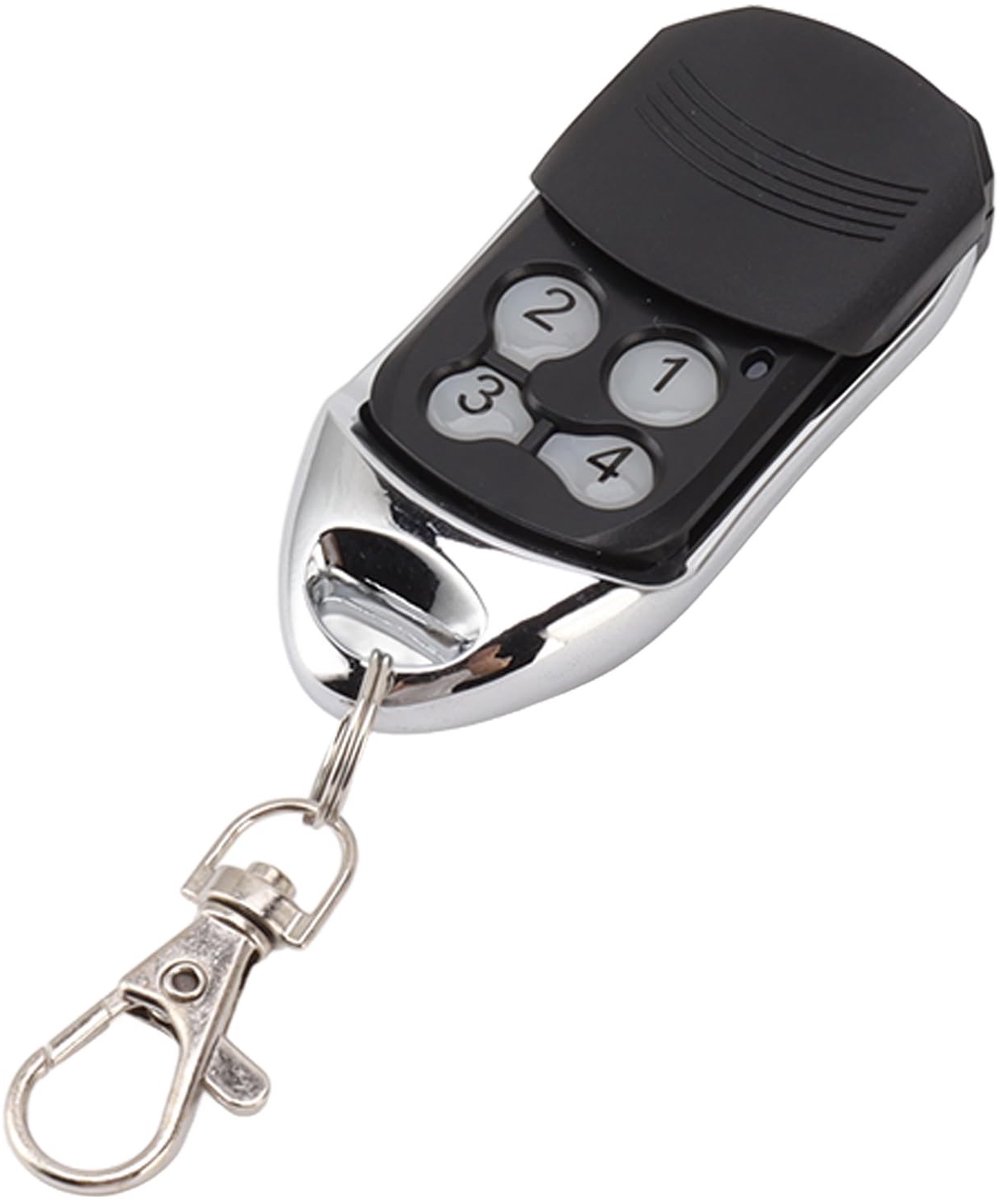 Dailygoods - Dailygoody - Kleine Lichtgewicht Garagedeuropener - Afstandsbediening - Programmeerbaar - 4 Knoppen - 433,42 MHz - Handig voor Garages - Compact Model