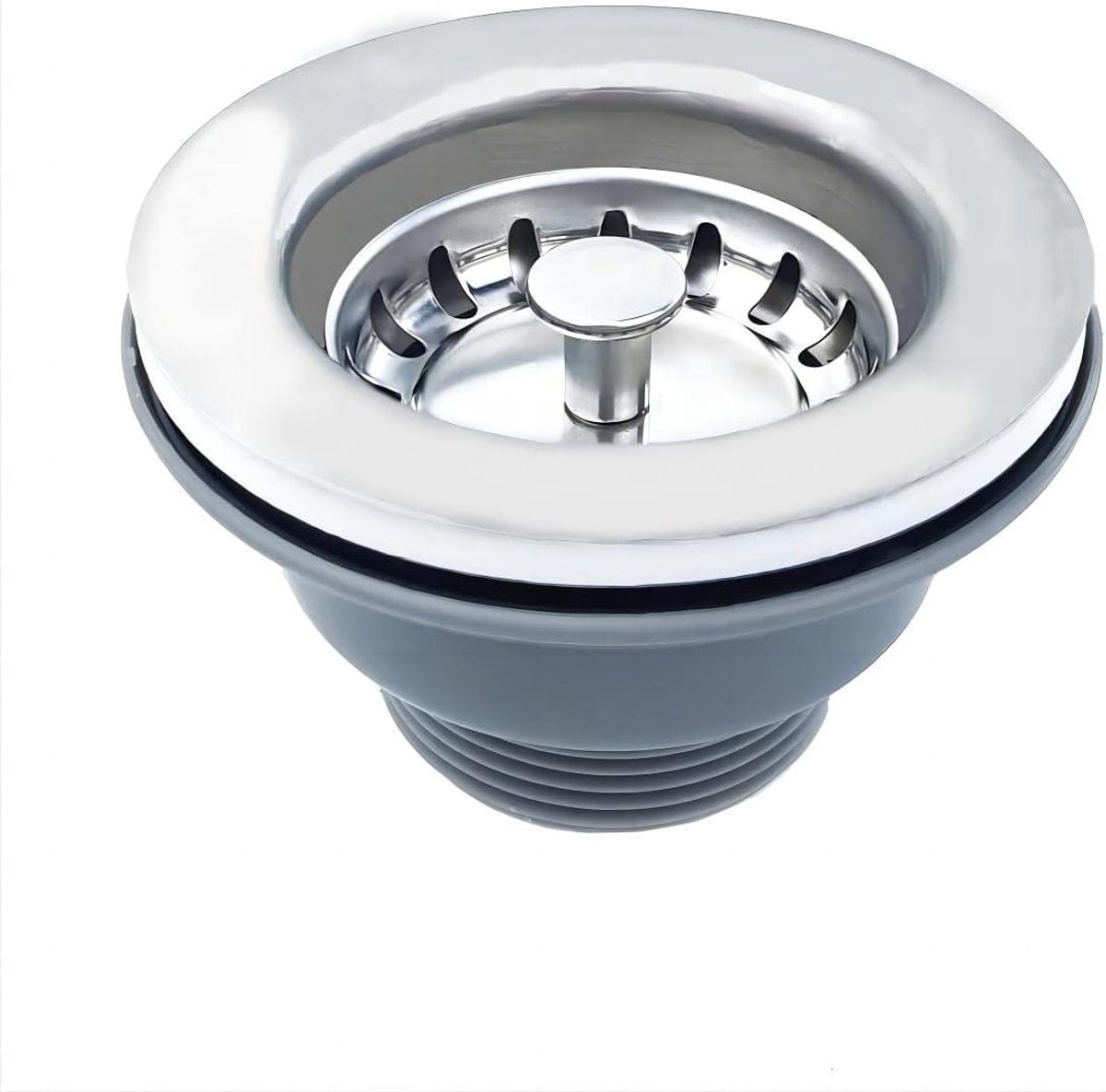 304 RVS Keukenzeef - Afvoer Mand met Ø 84mm en G1½ Aansluiting voor Efficiënte Afvoer en Vaatwasserbestendig Gebruik