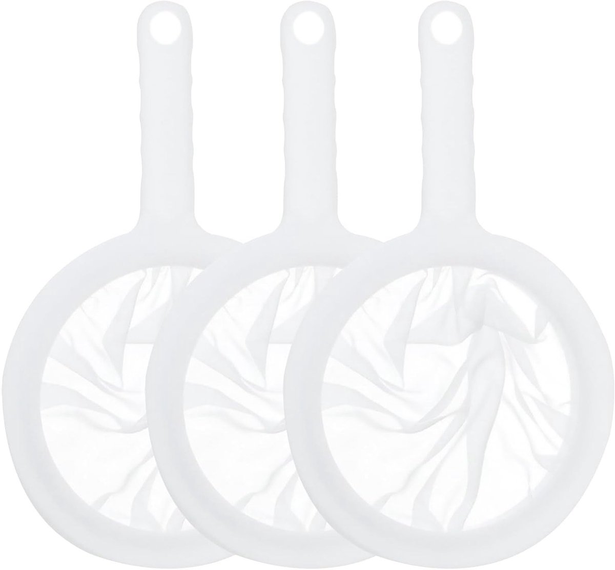 Ultra Fijne Zeef 3-Pack - Nylon Filter met Handvat voor Sap, Melk, Koffie en Thee, 100/200/400 Mesh, Ideaal voor Keuken en Koken