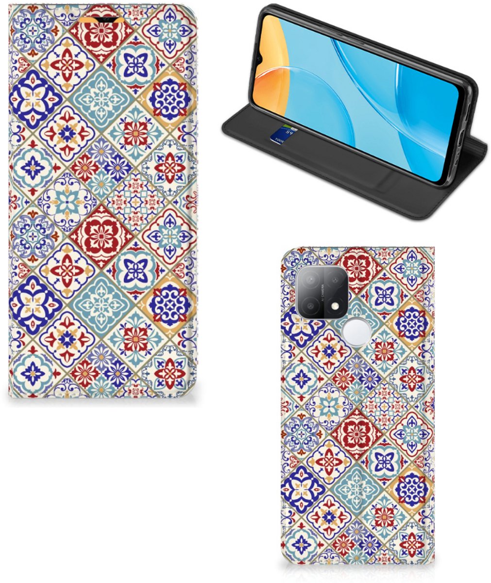 OPPO A15 Standcase Tiles Color