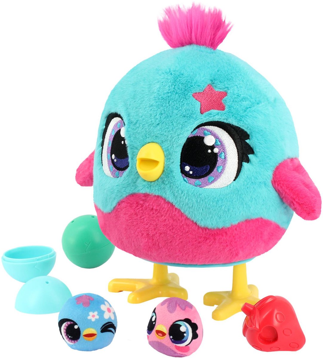 Jumbo - Funtasy Family - Chick-a-boo - Vanaf 3 jaar - Interactieve knuffel - Speelgoed met geluid - Zingt, danst en legt kuikens — afbeelding 13
