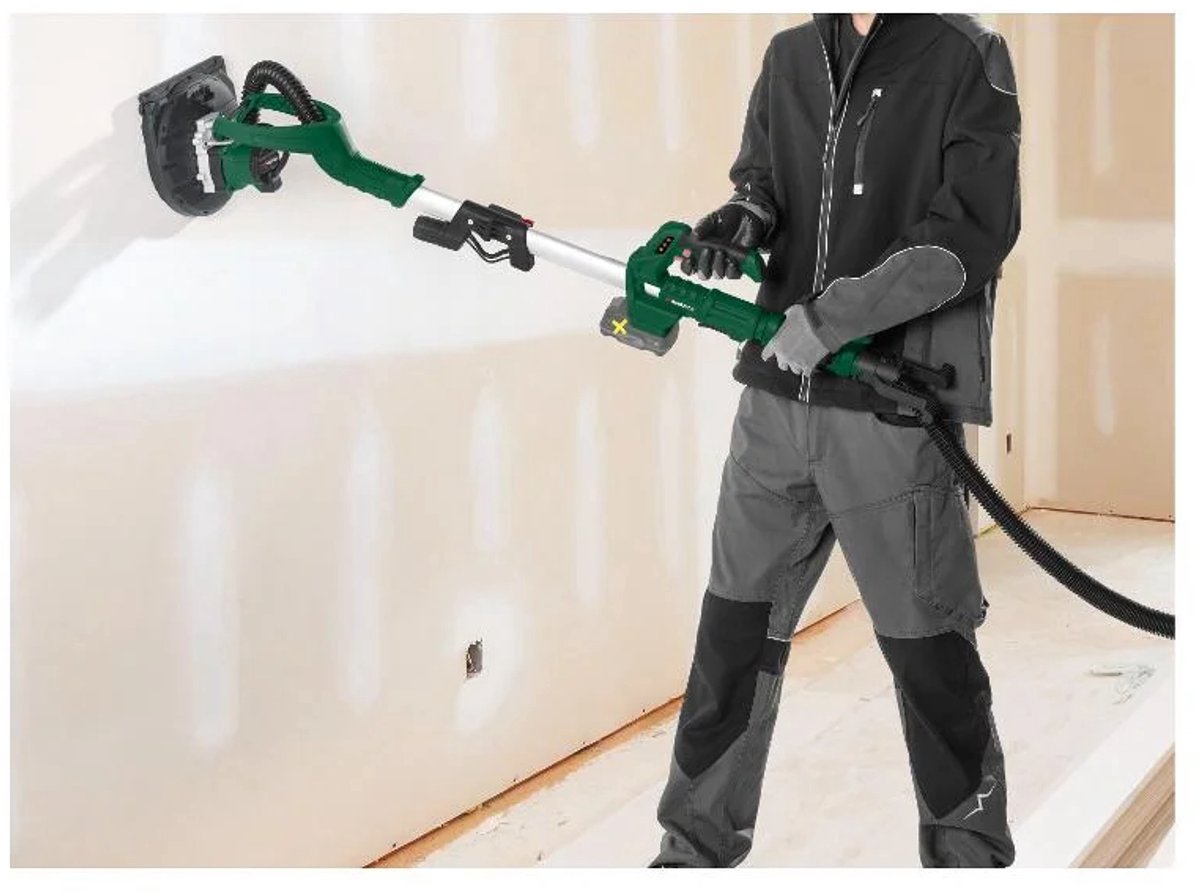 Parkside Accu Plafond en Wand Schuurmachine 20 V zonder accu en lader - Apparaat compatibel met alle accu's van de serie PARKSIDE X 20 V Team - Met instelbare snelheid voor optimale schuurresultaten - Uitschuivende aluminium telescoopsteel – foto 7