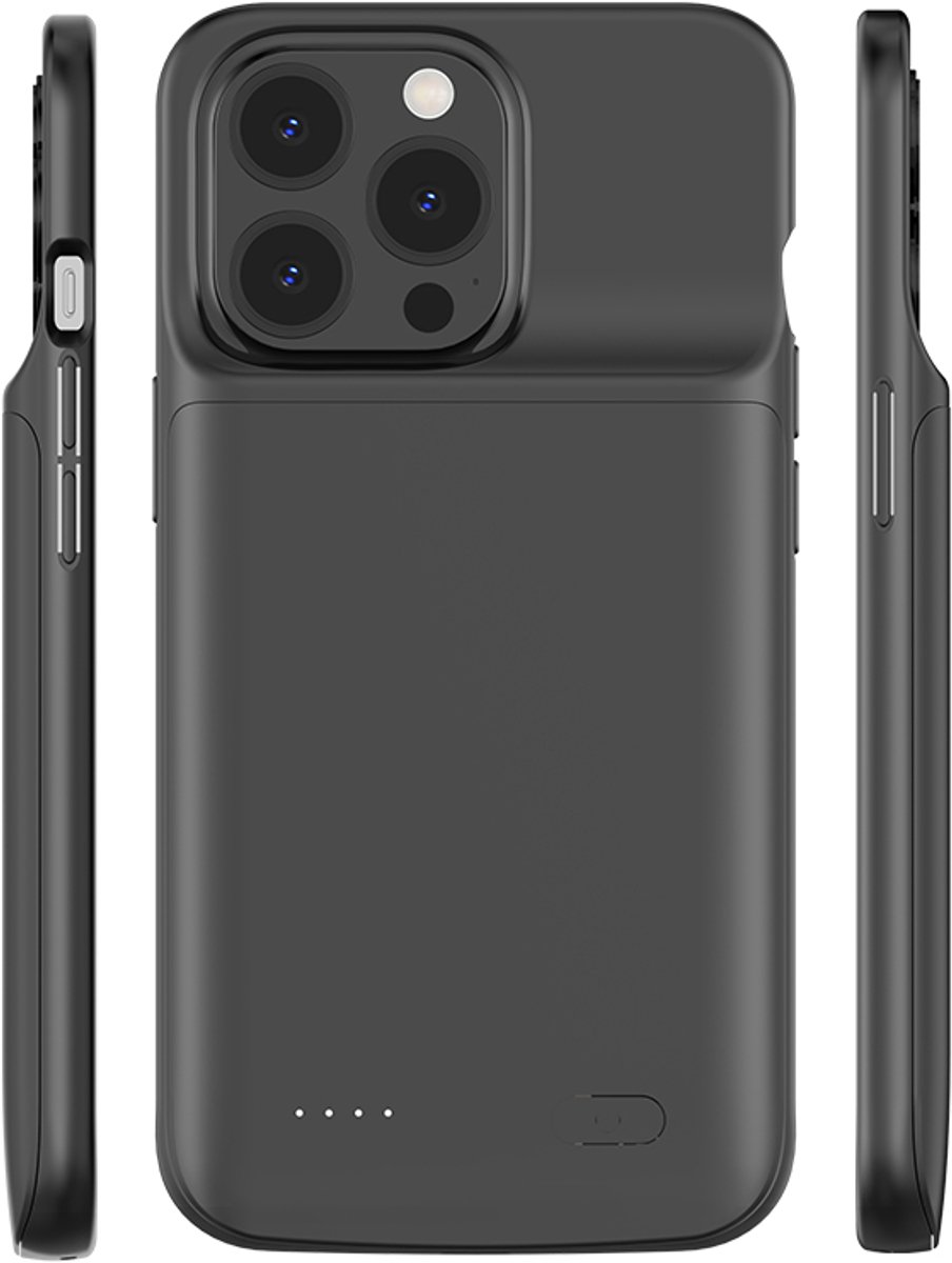 Geschikt voor Apple iPhone 13 Pro Max - Powerbank Telefoonhoesje - Distinction Battery Case - Batterijhoesje - Accuhoesje - Zwart - 6800 mAh